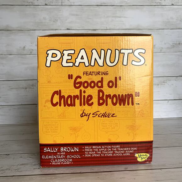 Peanuts Sally Brown Elementary School Classroom Deluxe Playset NIB Set of 2 - Picture 6 of 12